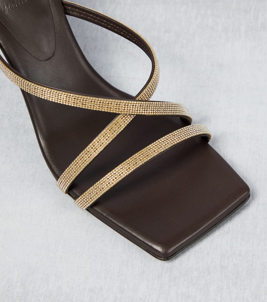 Brunello Cucinelli Embellished leather sandals
