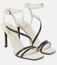 Brunello Cucinelli Embellished leather sandals