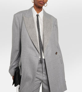 Brunello Cucinelli Embellished wool blazer