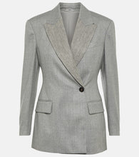 Brunello Cucinelli Embellished wool blazer