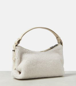 Brunello Cucinelli Faux shearling shoulder bag