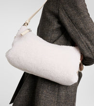 Brunello Cucinelli Faux shearling shoulder bag