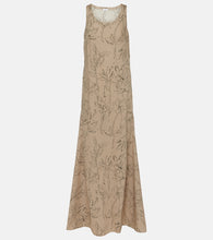 Brunello Cucinelli Floral cotton maxi dress. Brunello Cucinelli 花朵棉质超长连衣裙