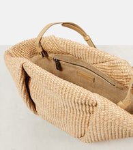 Brunello Cucinelli Fold-Over Small raffia clutch