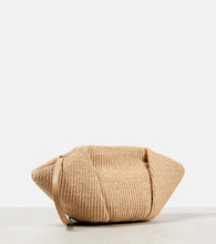 Brunello Cucinelli Fold-Over Small raffia clutch