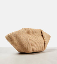 Brunello Cucinelli Fold-Over Small raffia clutch