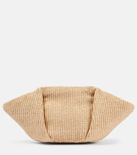 Brunello Cucinelli Fold-Over Small raffia clutch. Shop Brunello Cucinelli Clutches for women now.