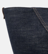 Brunello Cucinelli Foulard Large denim tote bag