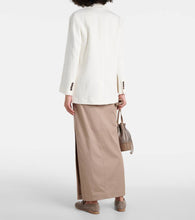 Brunello Cucinelli Herringbone cotton and linen blazer