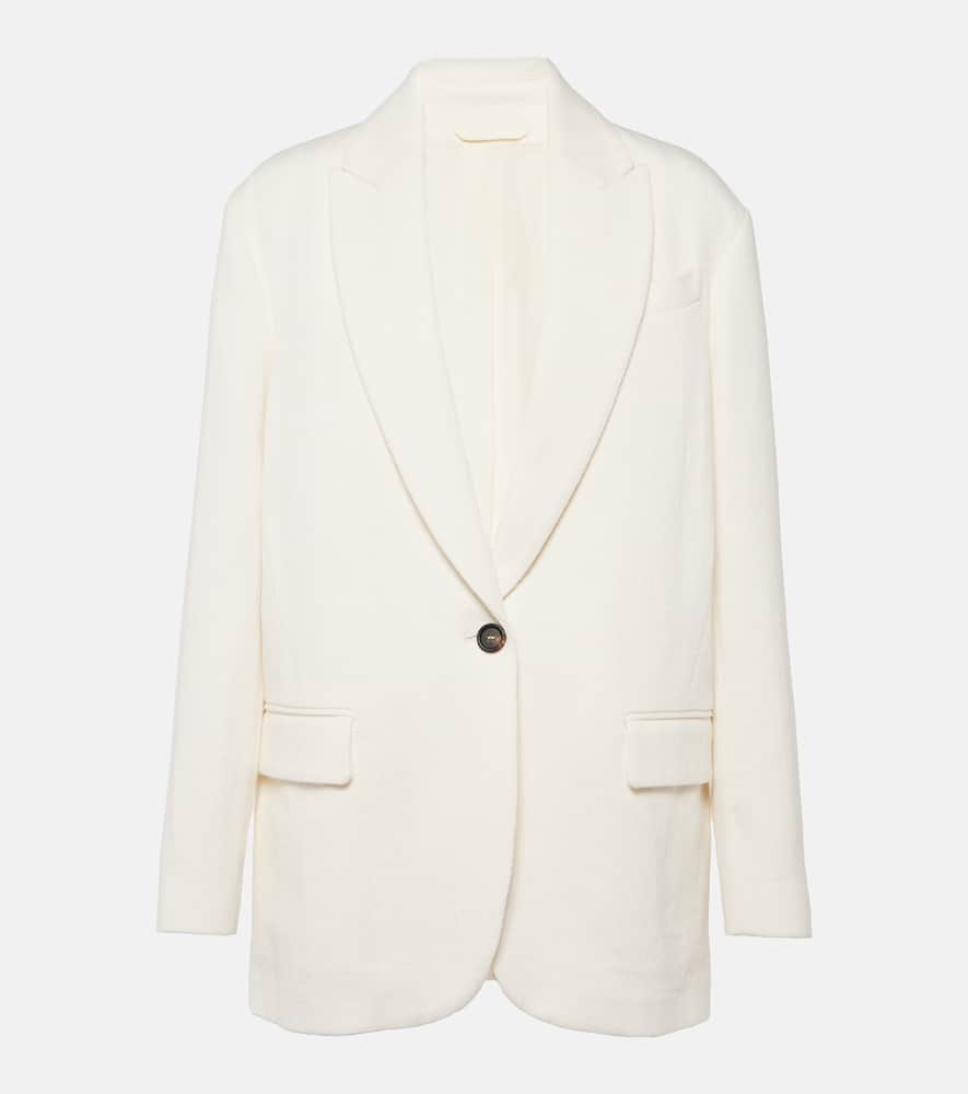 Brunello Cucinelli Herringbone cotton and linen blazer