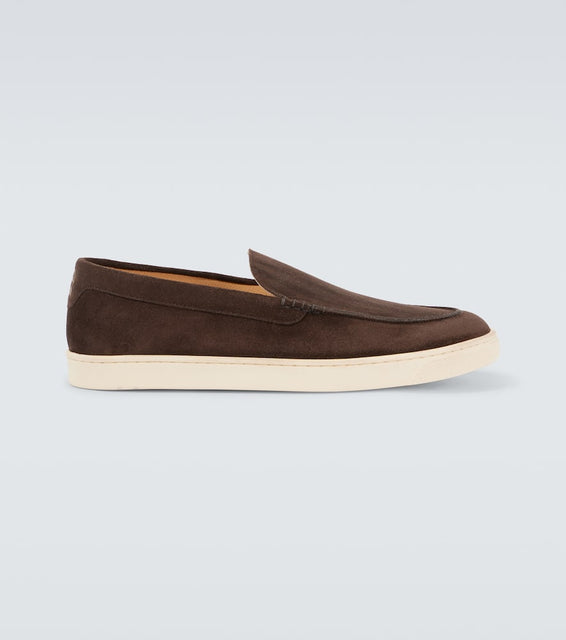 Brunello Cucinelli Herringbone suede loafers