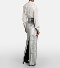 Brunello Cucinelli High-rise velvet maxi skirt