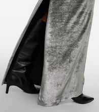 Brunello Cucinelli High-rise velvet maxi skirt