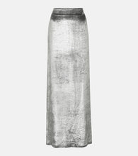 Brunello Cucinelli High-rise velvet maxi skirt - Brunello Cucinelli 高腰天鹅绒超长半身裙