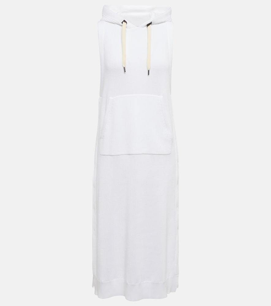 Brunello Cucinelli Hooded midi dress. Brunello Cucinelli 连帽中长连衣裙