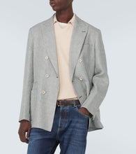 Brunello Cucinelli Houndstooth linen blazer