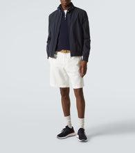 Brunello Cucinelli Knitted leather-trimmed sneakers