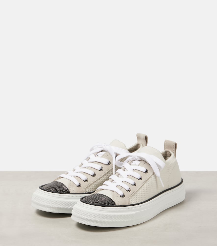 Brunello Cucinelli Knitted slip-on sneakers