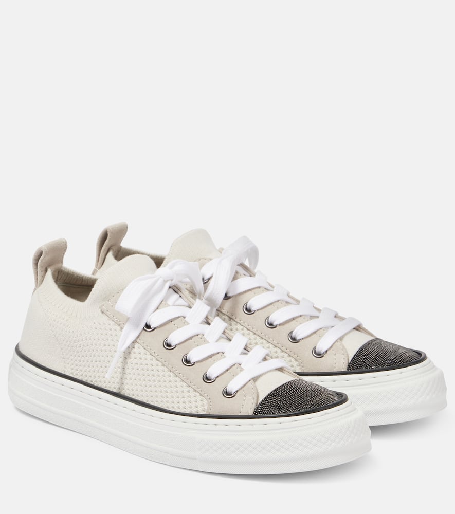 Brunello Cucinelli Knitted slip-on sneakers