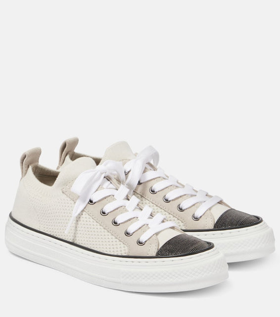 Brunello Cucinelli Knitted slip-on sneakers
