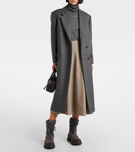 Brunello Cucinelli Knitted suede lace-up boots