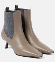 Brunello Cucinelli Leather ankle boots - Brunello Cucinelli 皮革踝靴