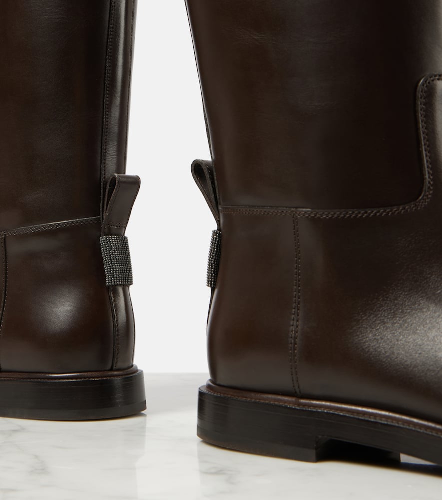 Brunello Cucinelli Leather knee-high boots
