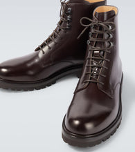 Brunello Cucinelli Leather lace-up boots
