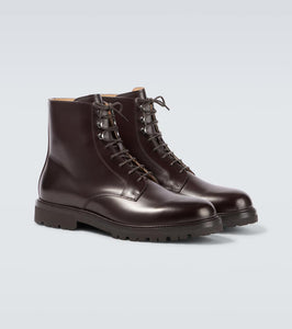 Brunello Cucinelli Leather lace-up boots