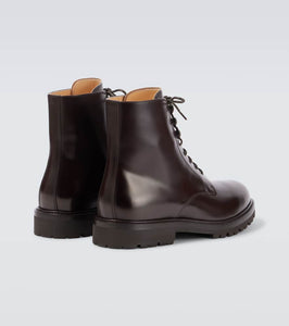 Brunello Cucinelli Leather lace-up boots