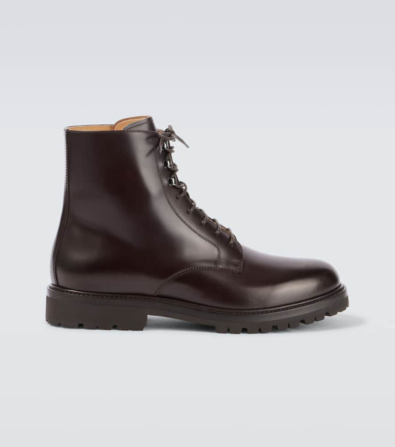 Brunello Cucinelli Leather lace-up boots