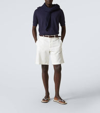 Brunello Cucinelli Leather-trimmed slippers