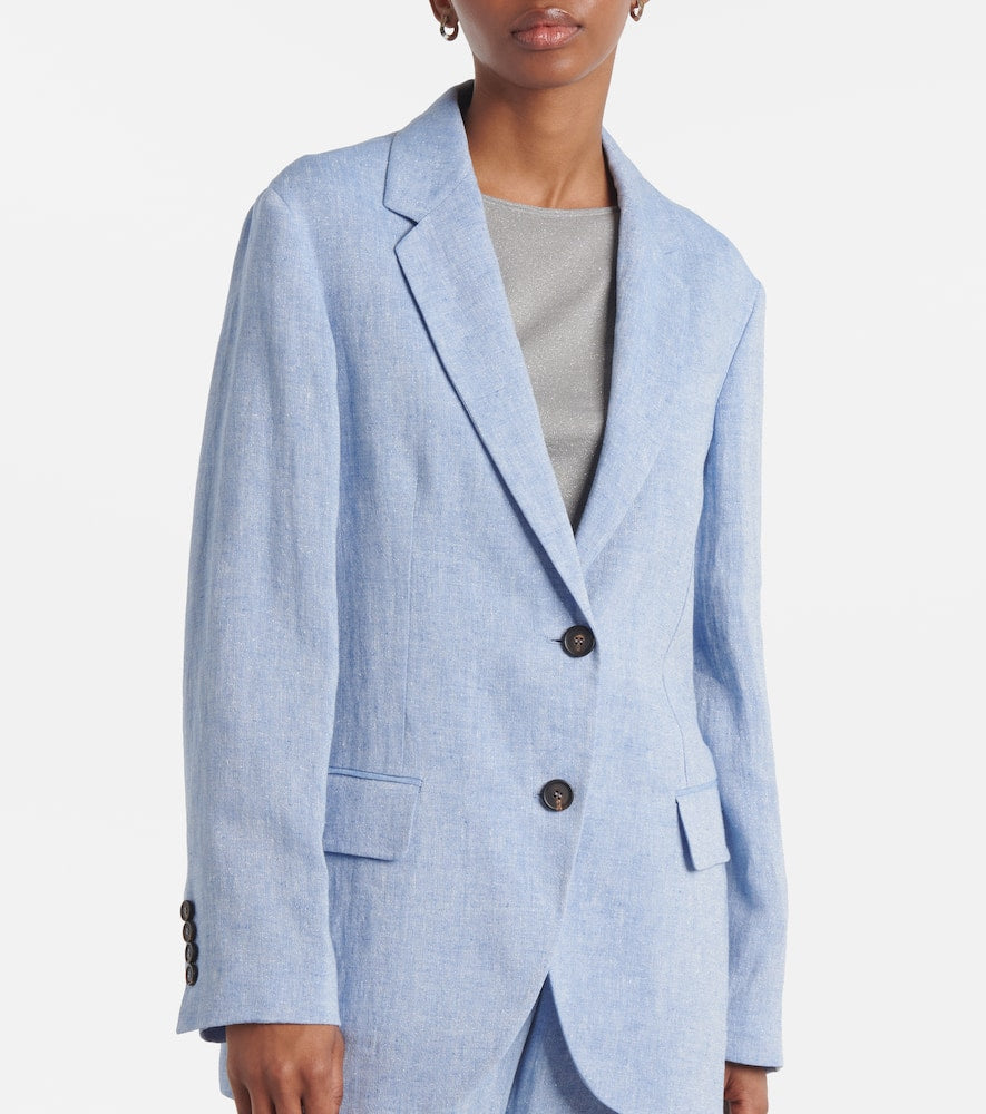 Brunello Cucinelli Linen-blend blazer