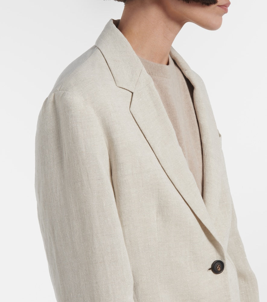 Brunello Cucinelli Linen-blend blazer