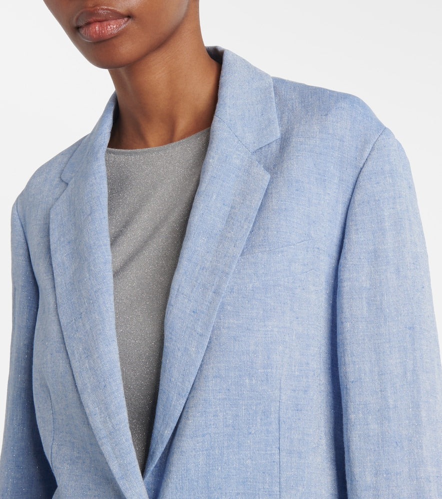 Brunello Cucinelli Linen-blend blazer