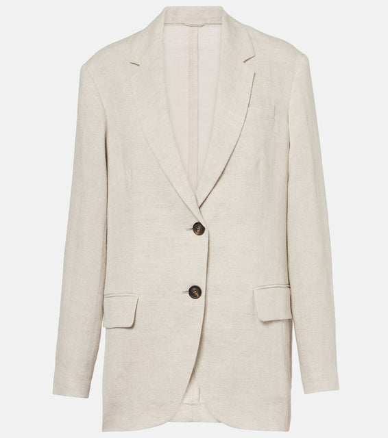 Brunello Cucinelli Linen-blend blazer