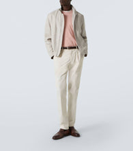 Brunello Cucinelli Linen, wool and silk bomber jacket