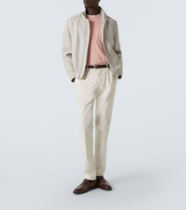 Brunello Cucinelli Linen, wool and silk bomber jacket