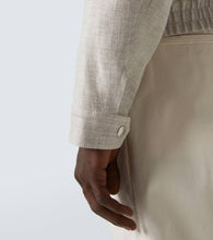 Brunello Cucinelli Linen, wool and silk bomber jacket