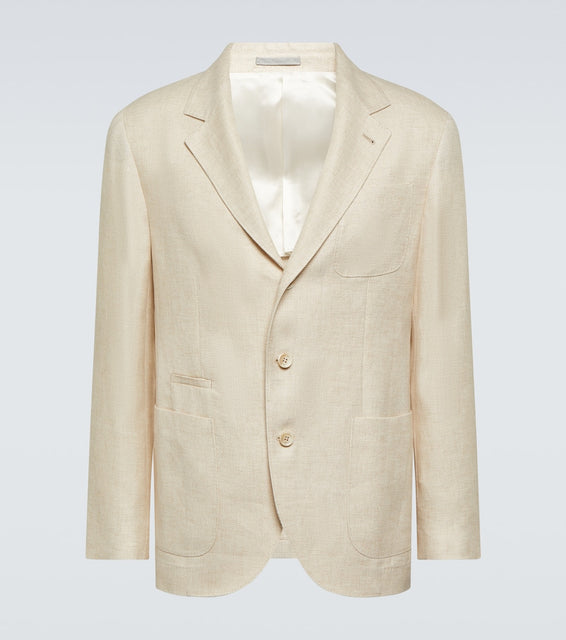 Brunello Cucinelli Linen, wool, and silk jacket