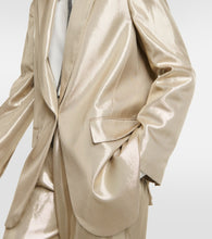 Brunello Cucinelli Metallic gabardine blazer