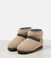 Brunello Cucinelli Monili Beads shearling snow boots