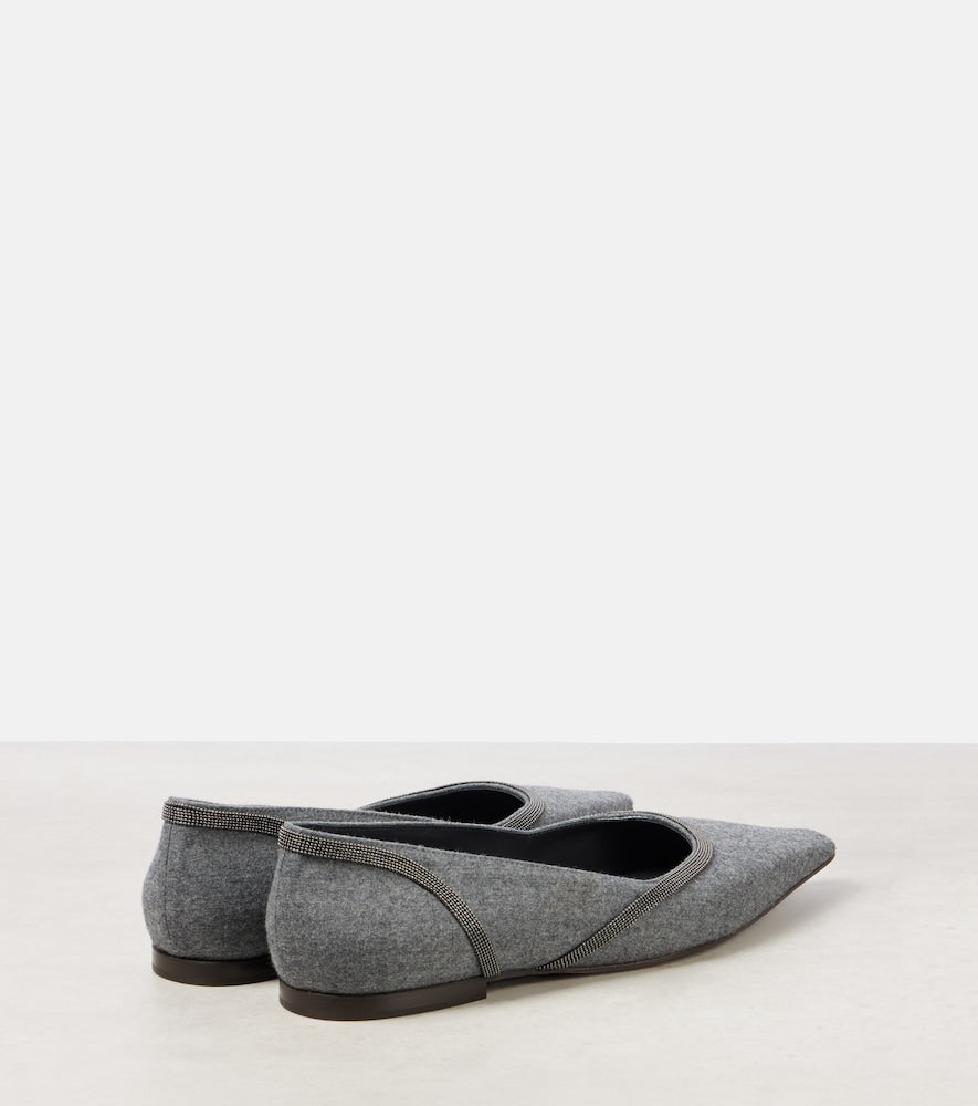Brunello Cucinelli Monili ballet flats