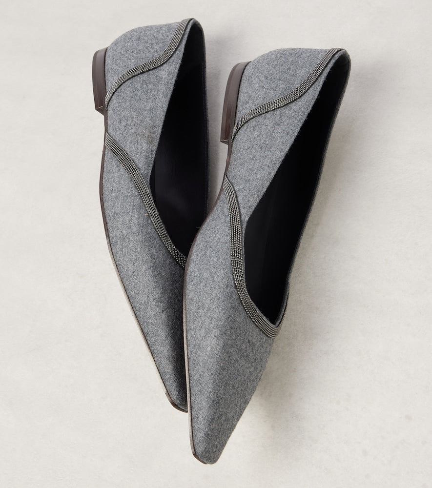 Brunello Cucinelli Monili ballet flats