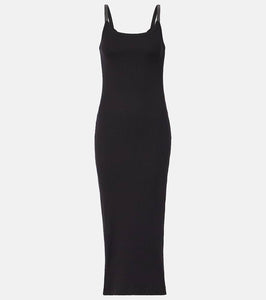 Brunello Cucinelli Monili cotton-blend jersey midi dress