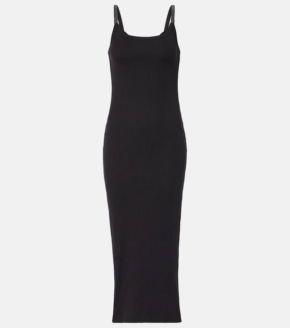 Brunello Cucinelli Monili cotton-blend jersey midi dress