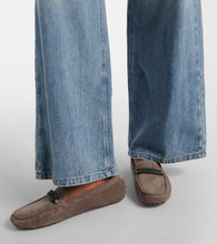 Brunello Cucinelli Monili-embellished suede loafers