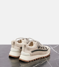 Brunello Cucinelli Monili embellished suede sneakers