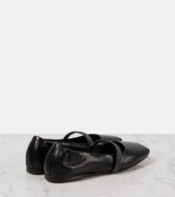 Brunello Cucinelli Monili leather Mary Jane flats