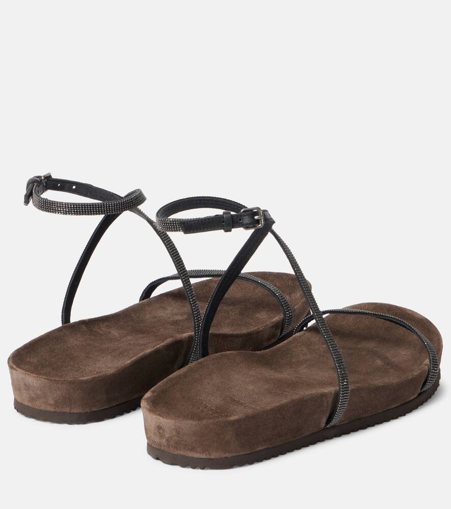 Brunello Cucinelli Monili leather sandals